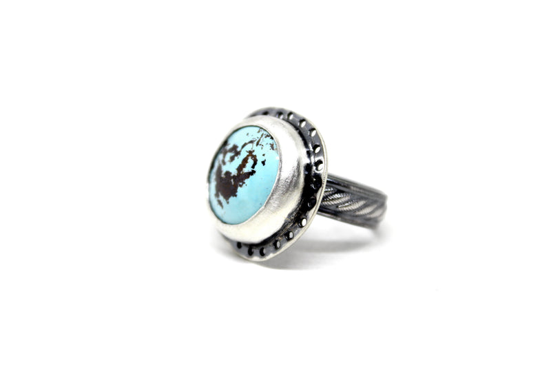 size 8 royston turquoise  ring