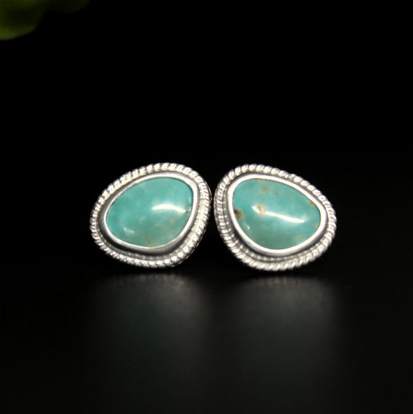 sonoran gem turquoise stud post earrings #15