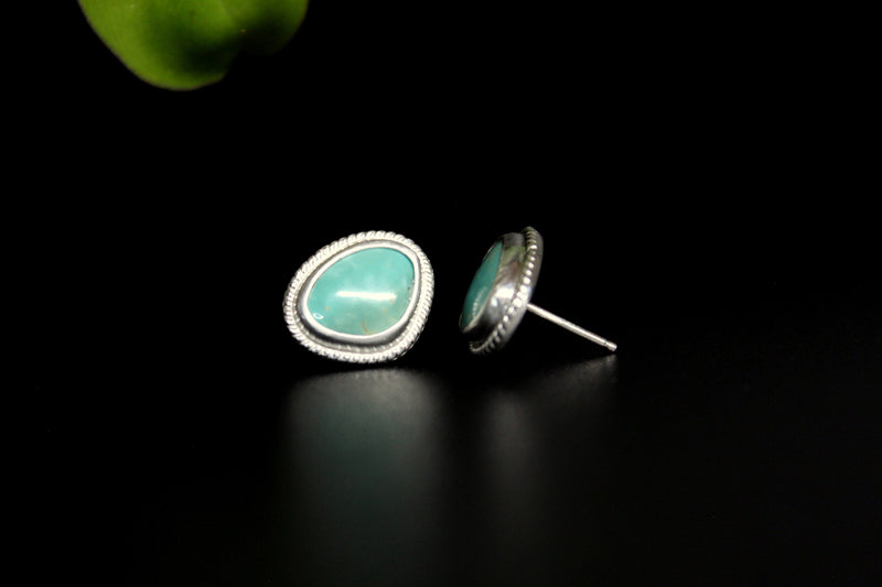 sonoran gem turquoise stud post earrings #15