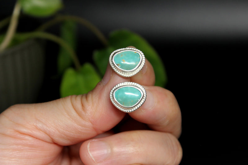 sonoran gem turquoise stud post earrings #15