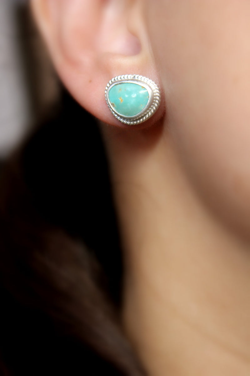 sonoran gem turquoise stud post earrings #15