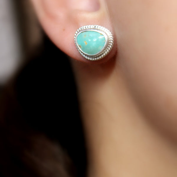 sonoran gem turquoise stud post earrings #15