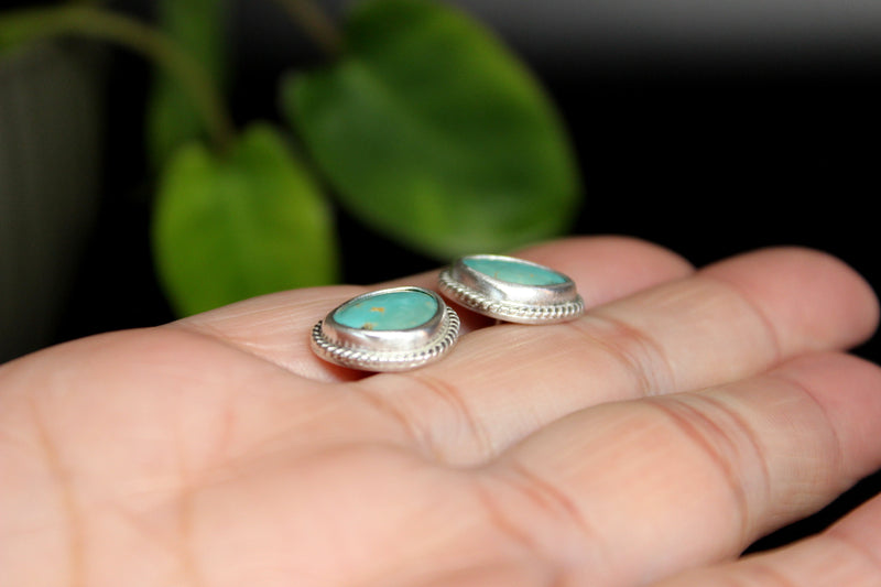 sonoran gem turquoise stud post earrings #15