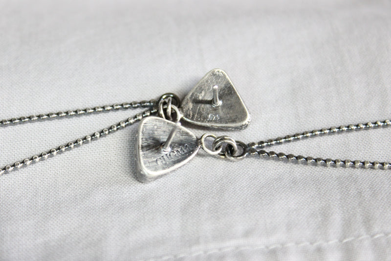 Asymmetrical Freshwater Sterling Silver Dangle Earrings | Gugma Jewelry