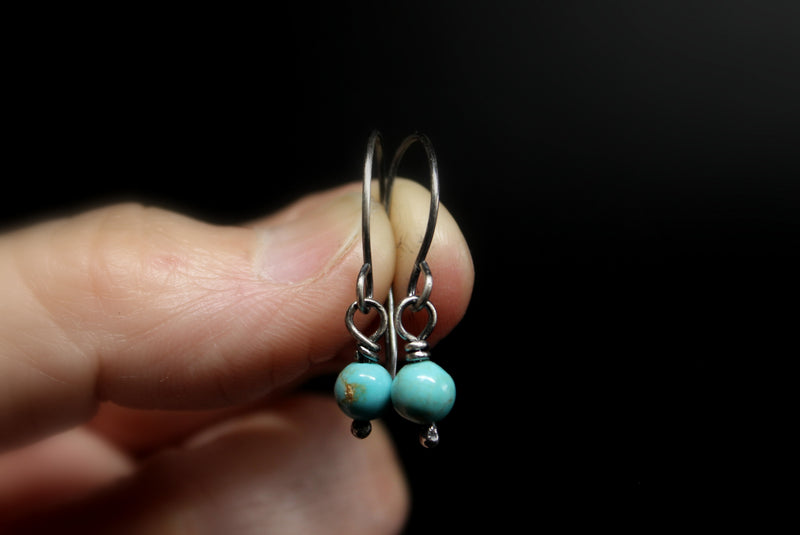 kingman turquoise dangle earrings
