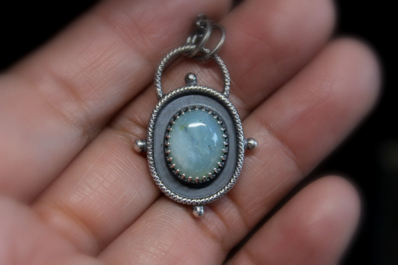 peruvian opal necklace