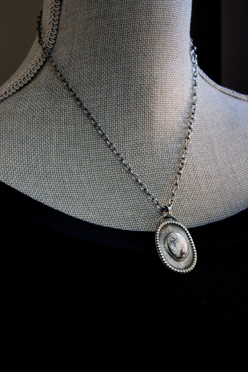 white buffalo stardust necklace