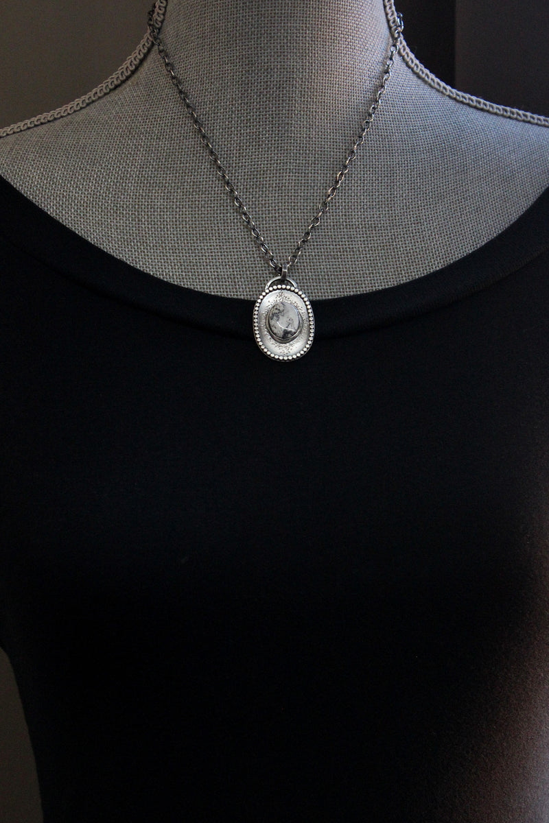 white buffalo stardust necklace