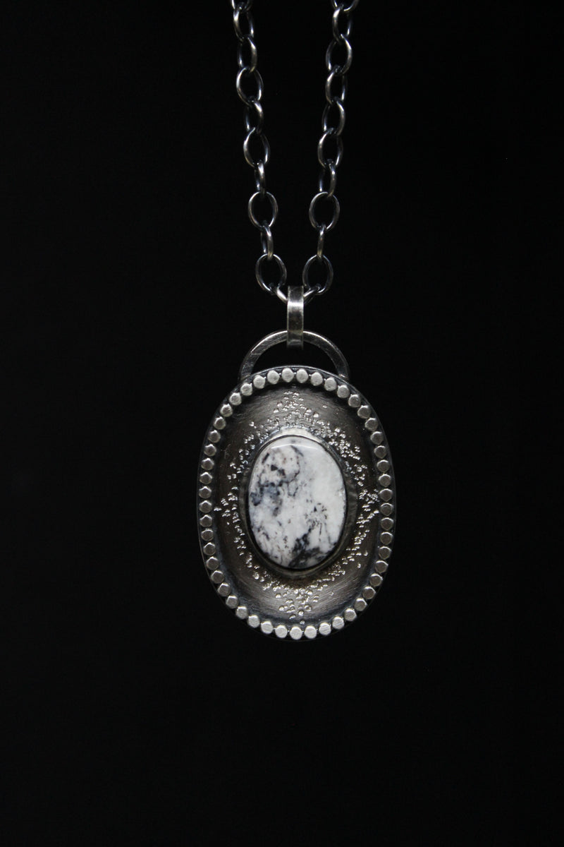 white buffalo stardust necklace