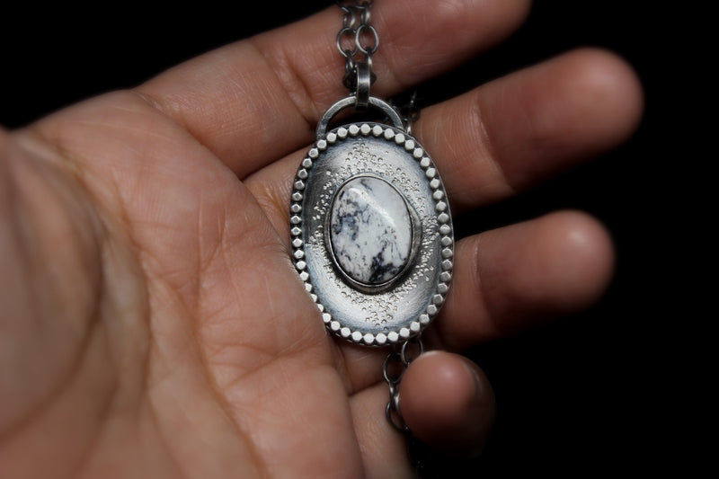 white buffalo stardust necklace