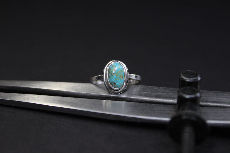 size 6 - 6.25 - kingman turquoise skinny stacking ring