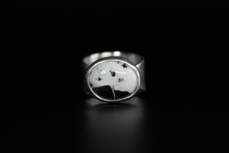 size 5.5 white buffalo heart ring - gugma jewelry