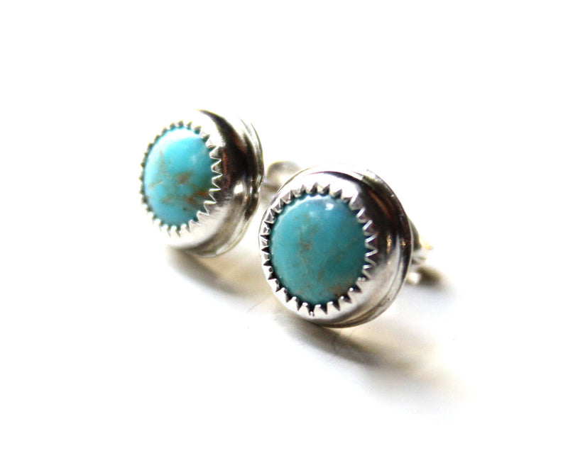 kingman turquoise stud earrings