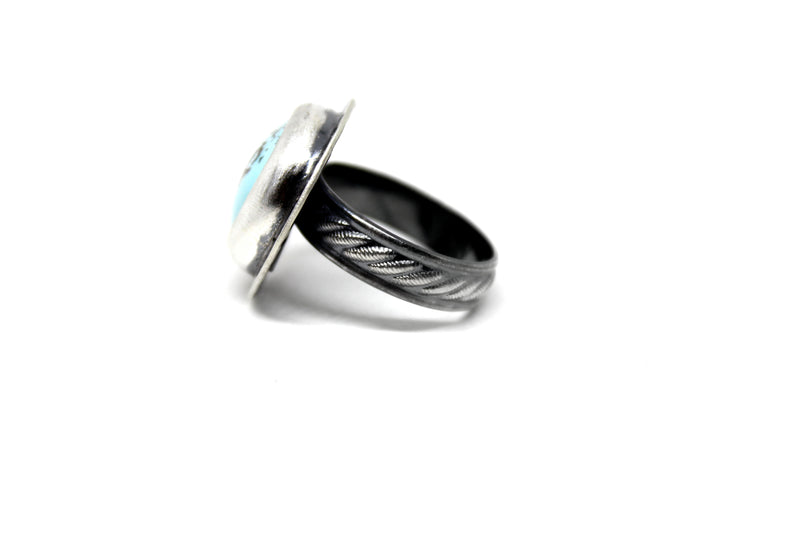size 8 royston turquoise  ring