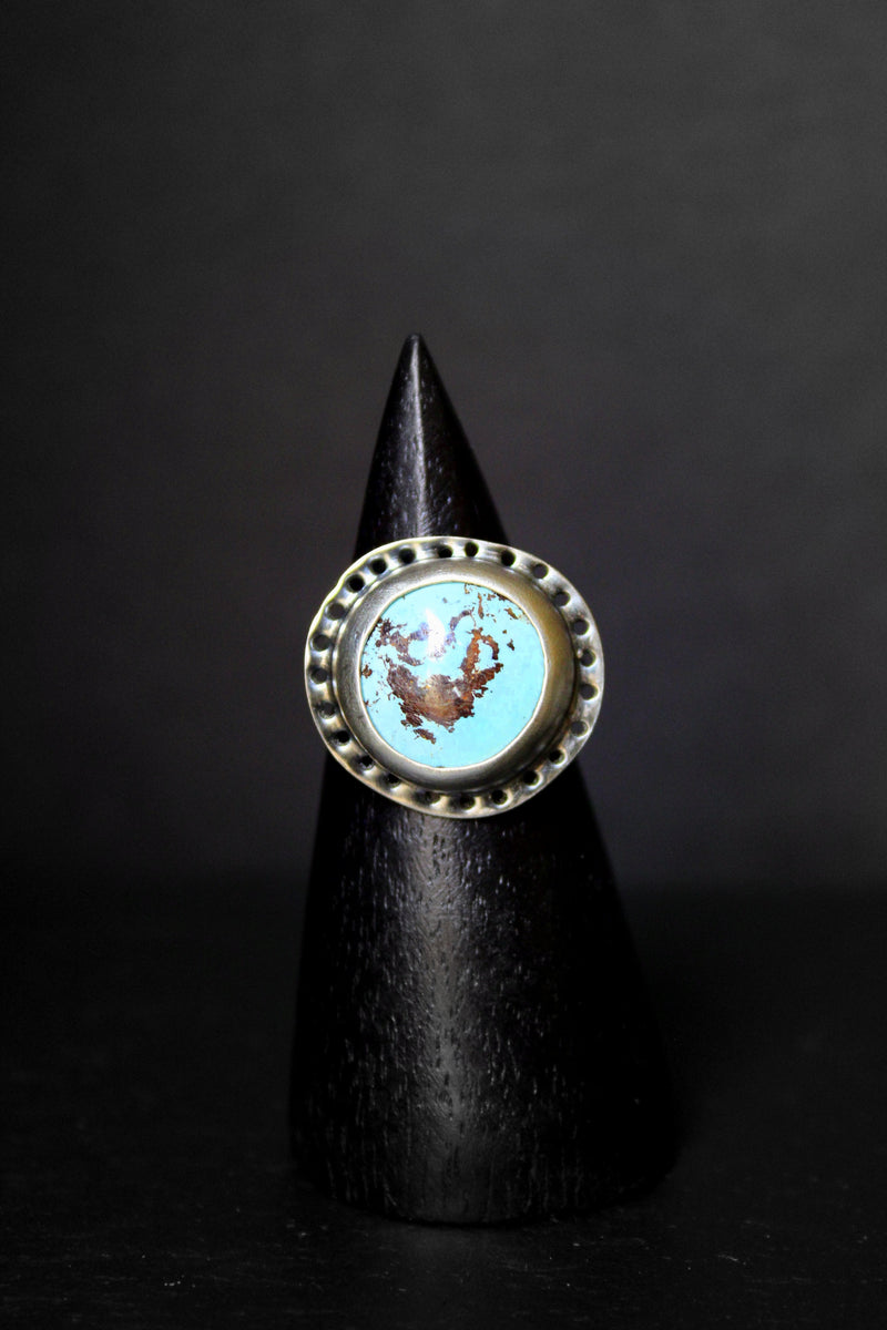 size 8 royston turquoise  ring