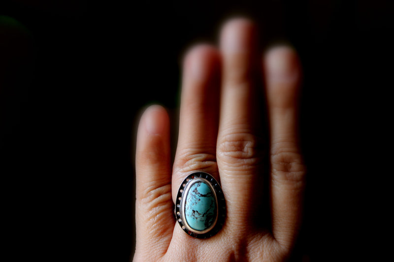 size 7 royston turquoise ring