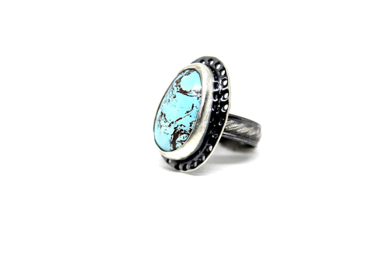 size 7 royston turquoise ring