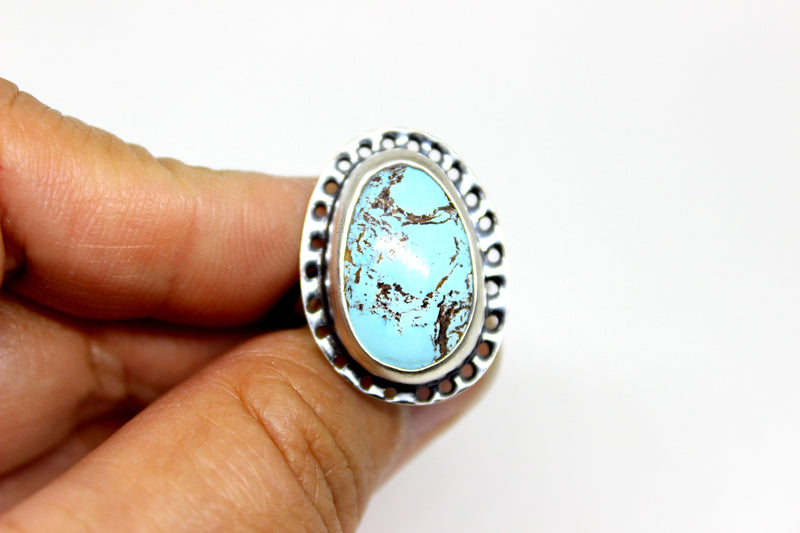size 7 royston turquoise ring