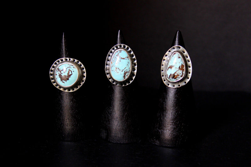 size 8 royston turquoise  ring